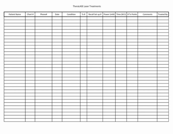 Patient Tracking Spreadsheet pertaining to Patient Tracking Spreadsheet ...