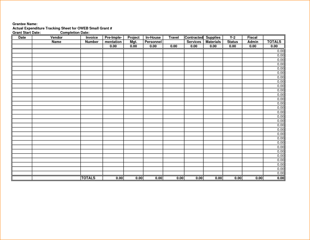 Patient Tracking Spreadsheet Template inside Expense Tracking
