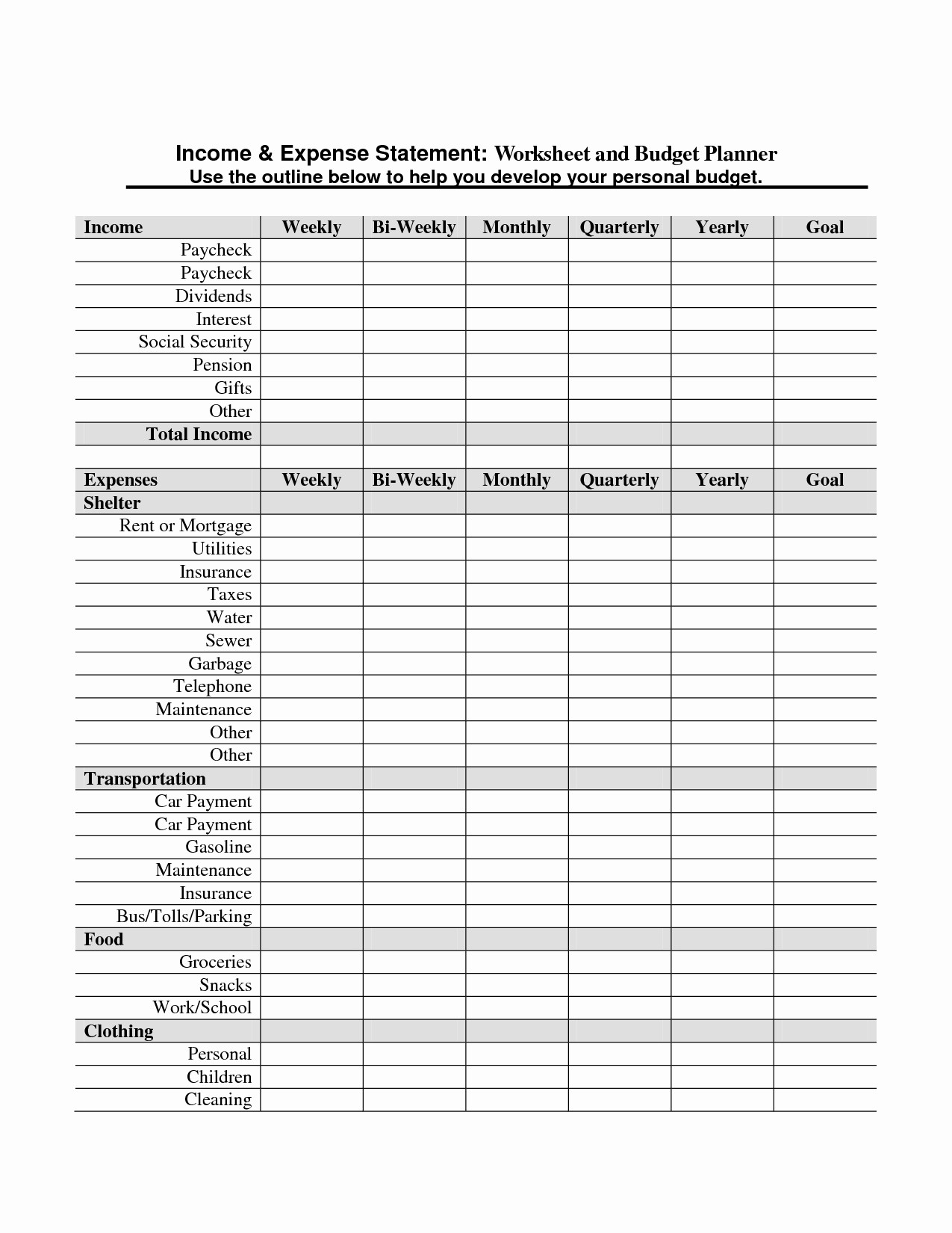 Paycheck To Paycheck Budget Spreadsheet Throughout Paycheck To Budget Spreadsheet Elegant Free Bi Weekly Template