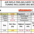 Pcp Excel Spreadsheet In Air Rifle Testing Of New Spring And Pcp Air Rifles Effective In 2019.