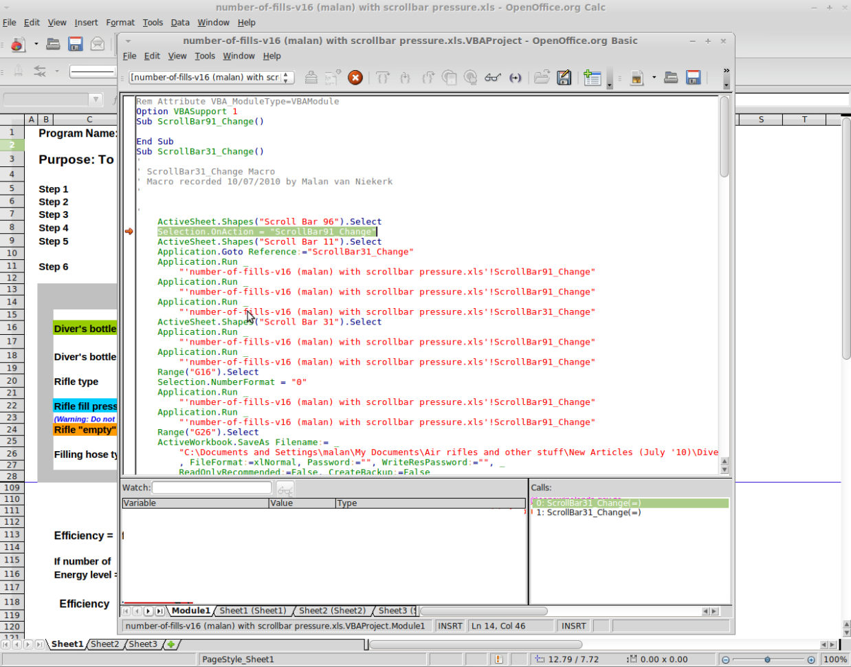 Pcp Excel Spreadsheet With Regard To Malan's Airgun Cylinder Refill Calculator ~ Air Rifle Sa Forums