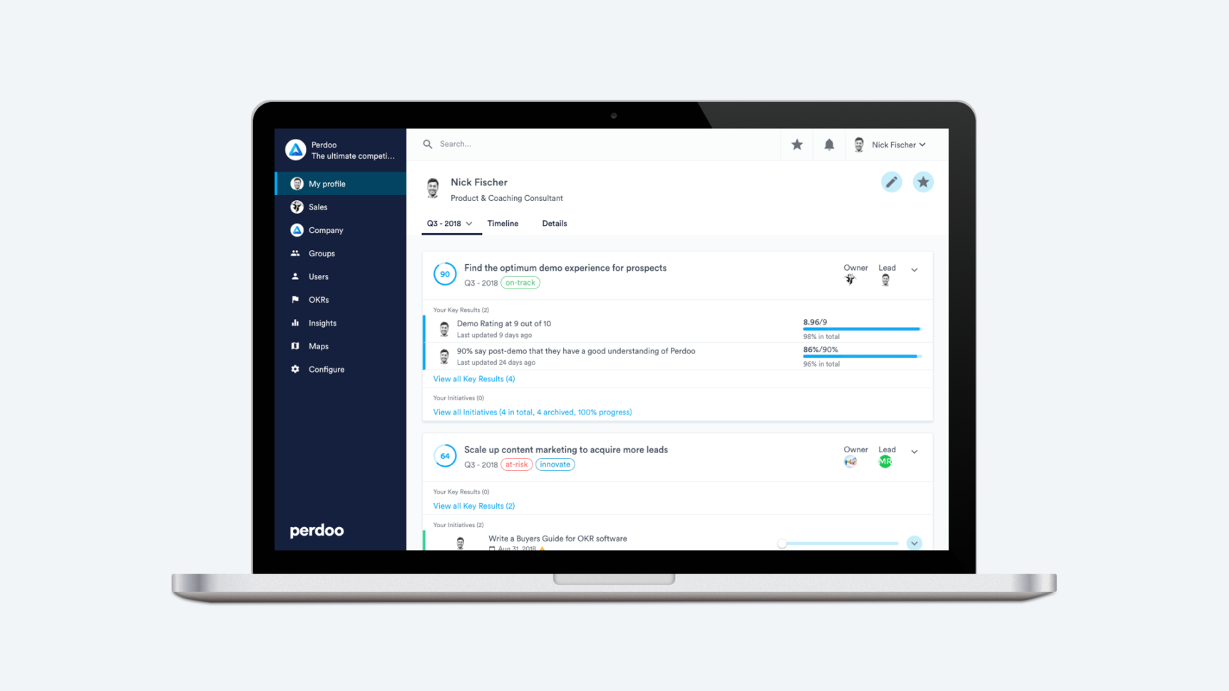 Perdoo Okr Spreadsheet Within Perdoo  Okr Software Comparison