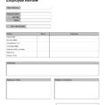 Performance Review Spreadsheet With Regard To 46 Employee Evaluation Forms  Performance Review Examples