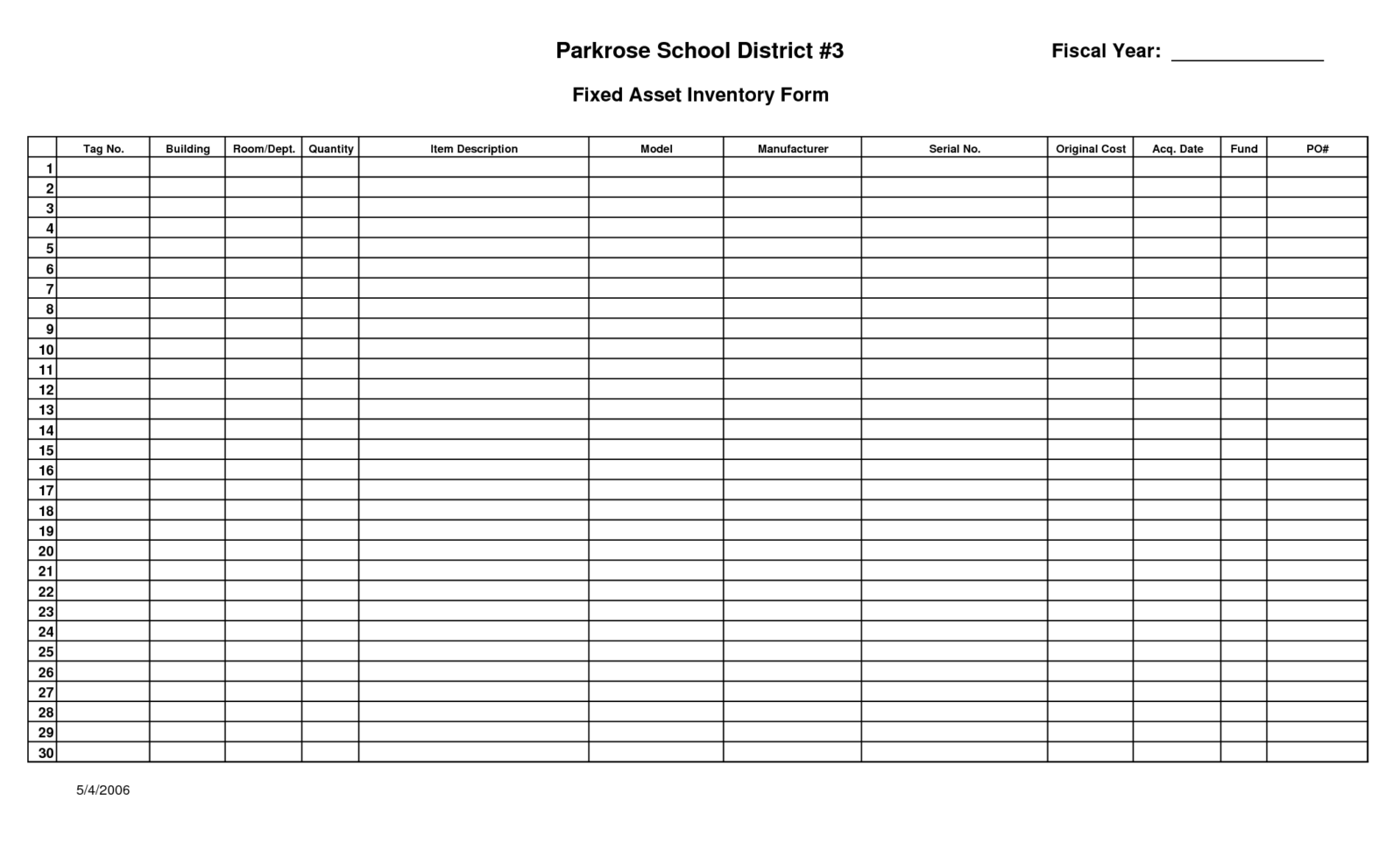 Personal Asset Inventory Spreadsheet For Forms Inventory Business School Asset Sheet And Tracking Singular