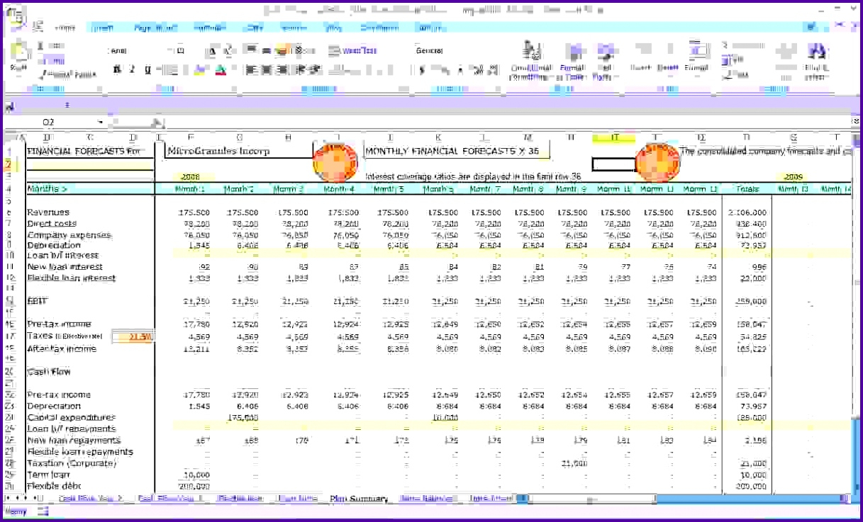 Personal Financial Forecasting Spreadsheet throughout Financial Forecast Template Excel Invoice Example Free