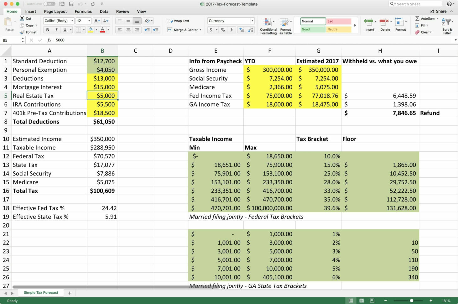 Tax Return Spreadsheet Template Spreadsheets