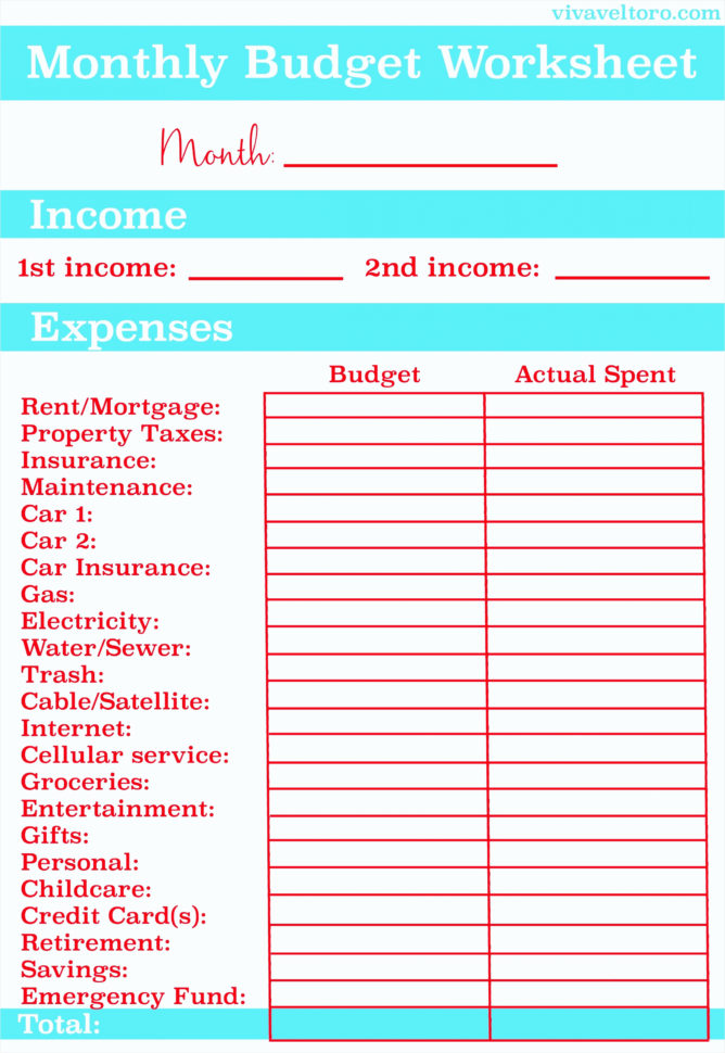 how to make a simple budget spreadsheet