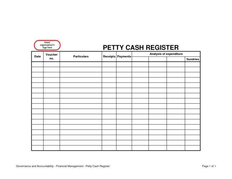 petty cash spreadsheet example throughout template petty cash