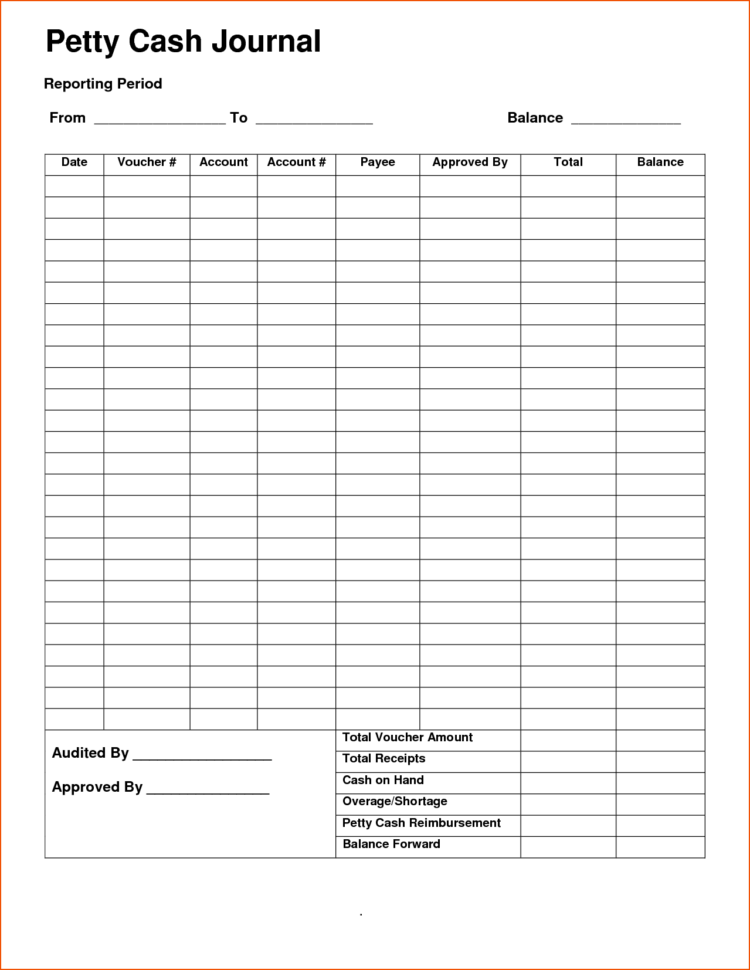 Petty Cash Spreadsheet Example With Regard To Petty Cash Log Template Printable Petty Cash Form  Sokolvineyard