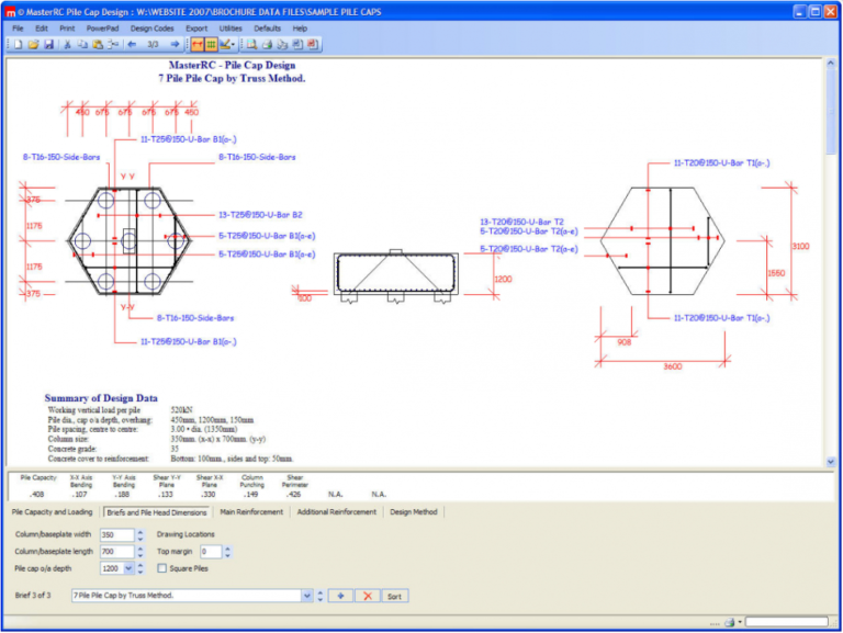 Pile Cap Design Spreadsheet throughout Masterseries Allyson Lawless And
