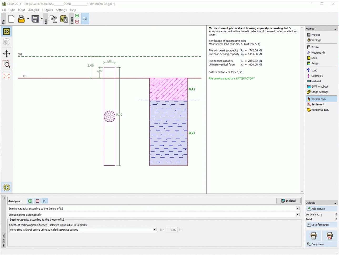 Pile Design Spreadsheet Free Download Pertaining To Pile  Geotechnical Software Geo5  Fine