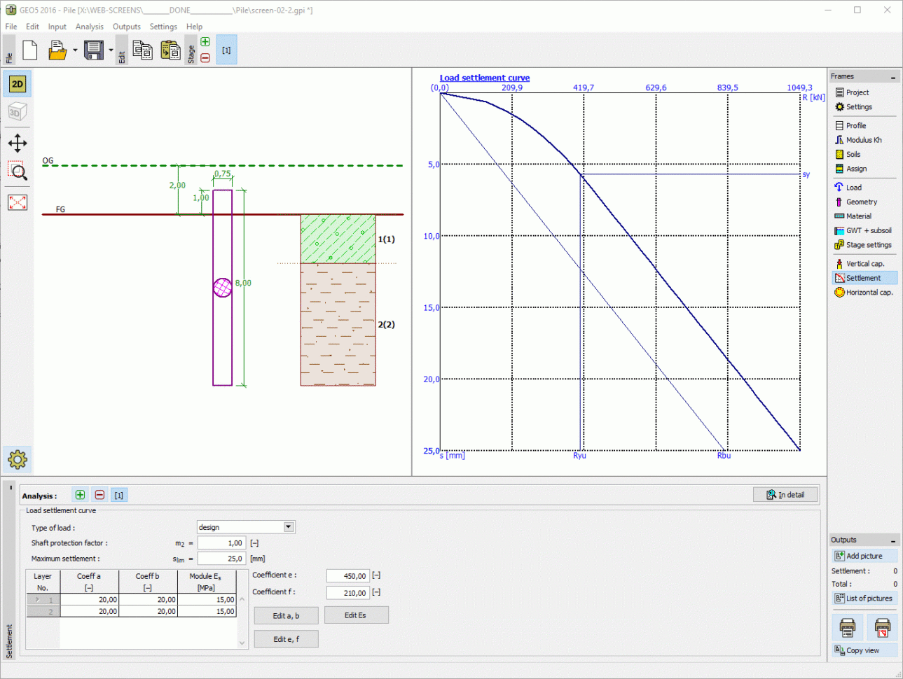 Pile Design Spreadsheet Free Download Within Pile  Geotechnical Software Geo5  Fine