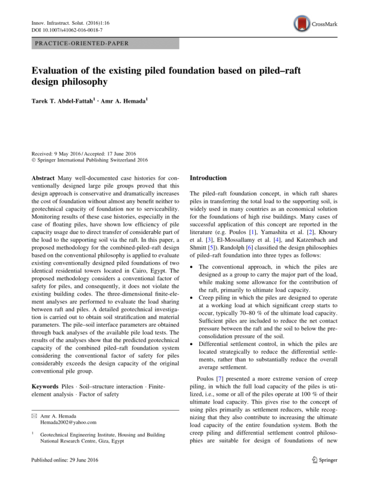 Piling Mat Design Spreadsheet In Pdf Tall Building Foundations: Design Methods And Applications