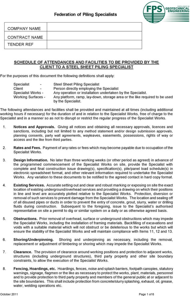 Piling Mat Design Spreadsheet Throughout Federation Of Piling Specialists  Pdf Piling Mat Design Spreadsheet Throughout Federation Of Piling Specialists  Pdf