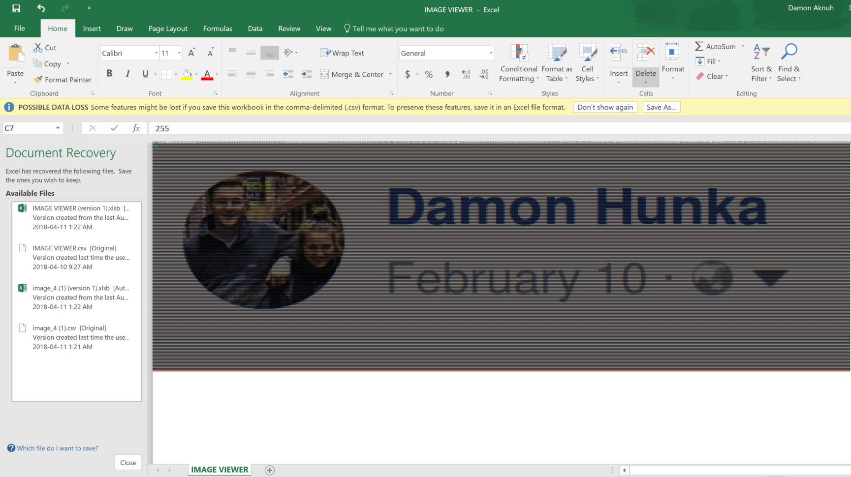 Pixel Spreadsheet Converter Pertaining To Github  Damonaknuh/bmp2Excelimageconverter: This Takes A .bmp