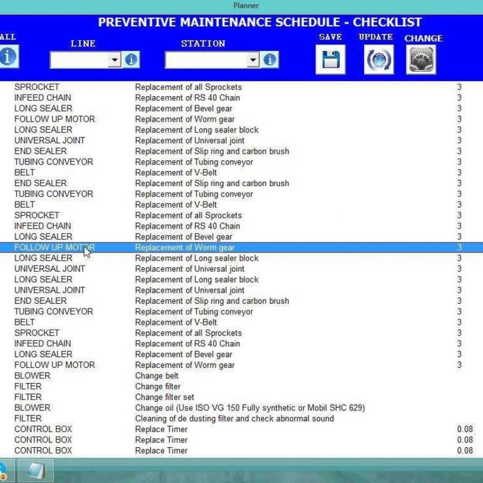 Planned Preventative Maintenance Spreadsheet With Preventive Maintenance Schedule Ui Module