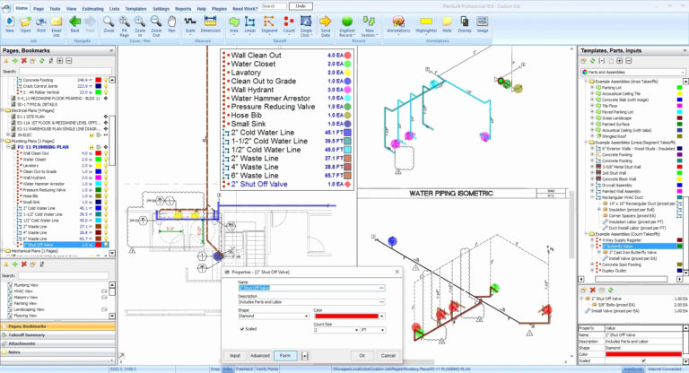 Plumbing Estimating Spreadsheet — Db 