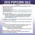 Popcorn Sales Tracking Spreadsheet Intended For Ppt  Our 2010 Popcorn Sales Have Begun And Will End On Sunday Nov 7