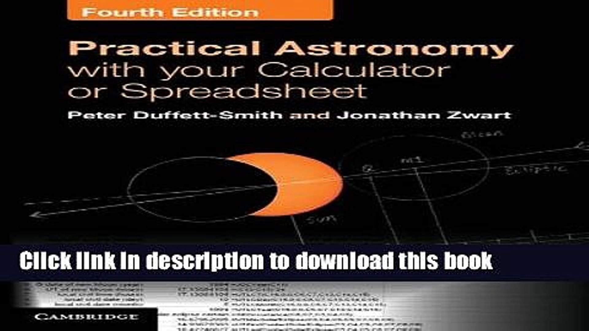 Practical Astronomy With Your Calculator Or Spreadsheet In Books Practical Astronomy With Your Calculator Or Spreadsheet Full