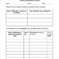 Prescription Refill Spreadsheet Inside 10+ Examples Of Medication Sheets