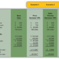 Price Volume Mix Analysis Excel Spreadsheet regarding Using Costvolumeprofit Models For Sensitivity Analysis
