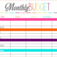 Printable Spreadsheet For Monthly Bills In Monthly Bills Spreadsheet Printable  Homebiz4U2Profit