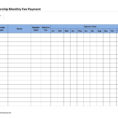 Printable Spreadsheet For Monthly Bills Regarding Free Monthly Bill Template And 13 Best Images Of Printable Monthly