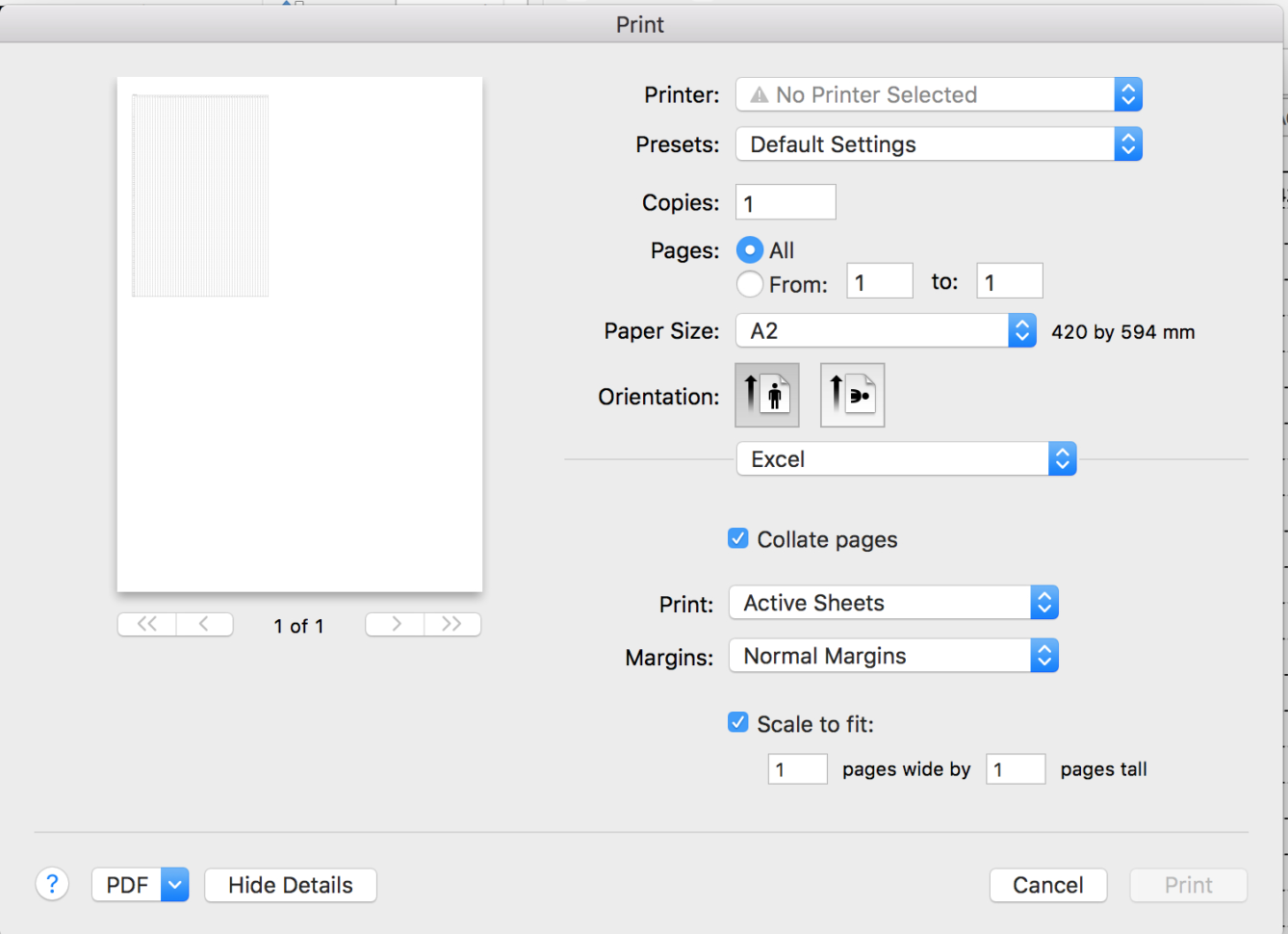 Printing Excel Spreadsheets Throughout How To "print" Excel Sheet On Custom Page Size Like Din A1?  Stack