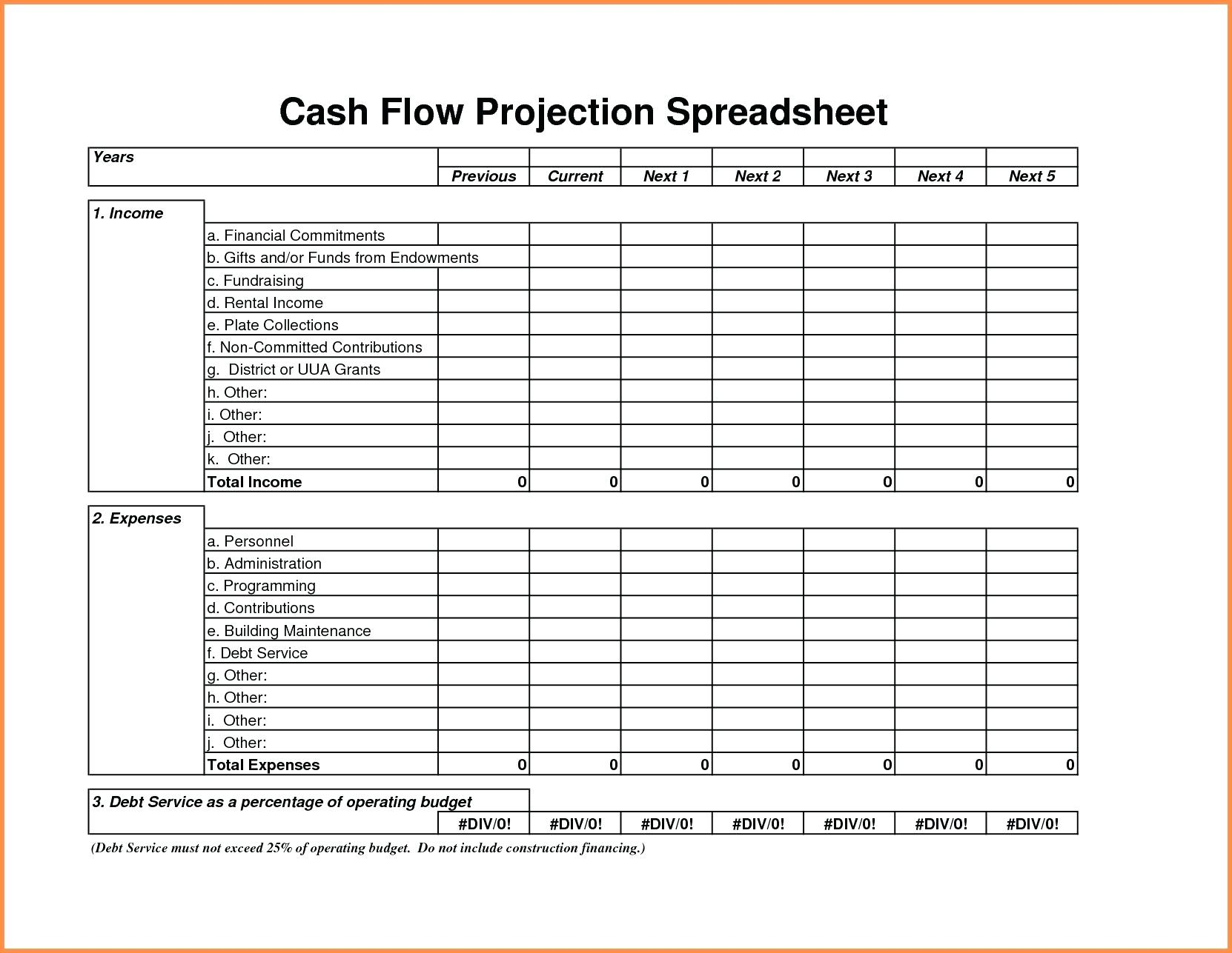 Pro Forma Spreadsheet — db-excel.com