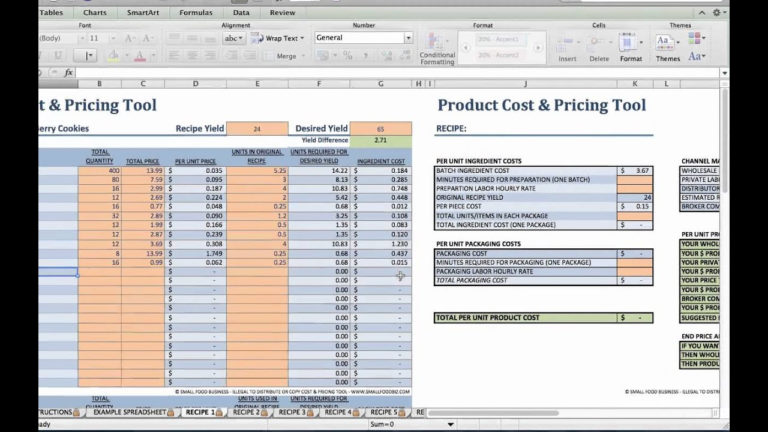 Product Pricing Spreadsheet Templates for Product Pricing Spreadsheet ...