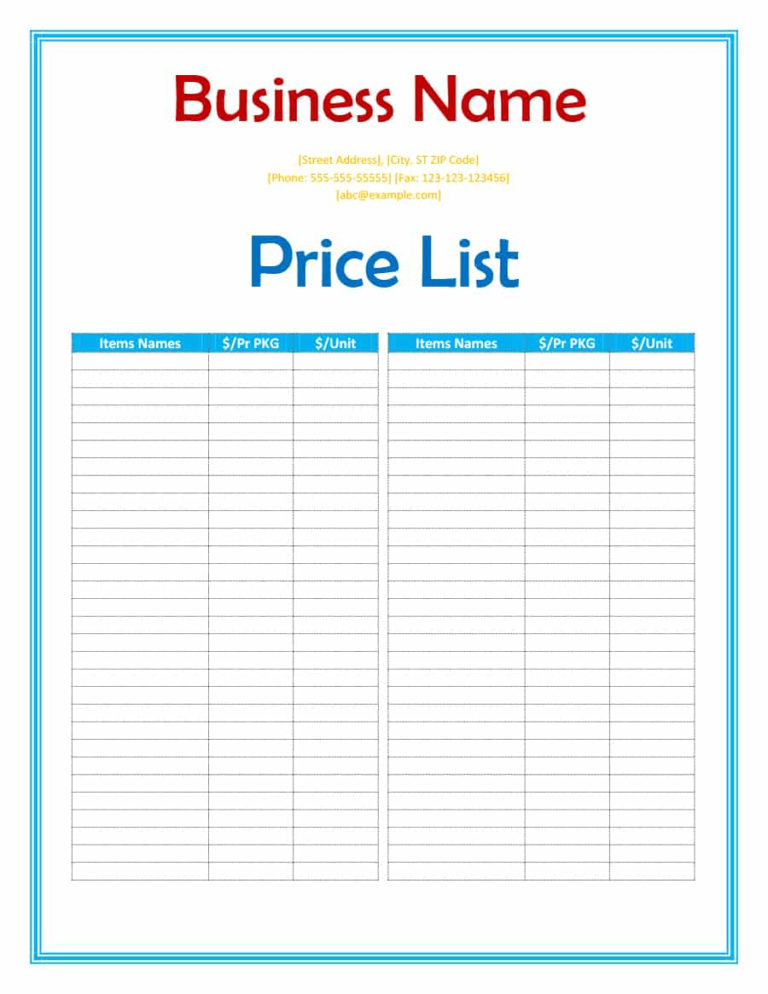 product-pricing-spreadsheet-templates-inside-40-free-price-list-templates-price-sheet-templates