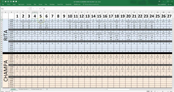 Production Tracking Spreadsheet with Daily Task Tracking Spreadsheet ...