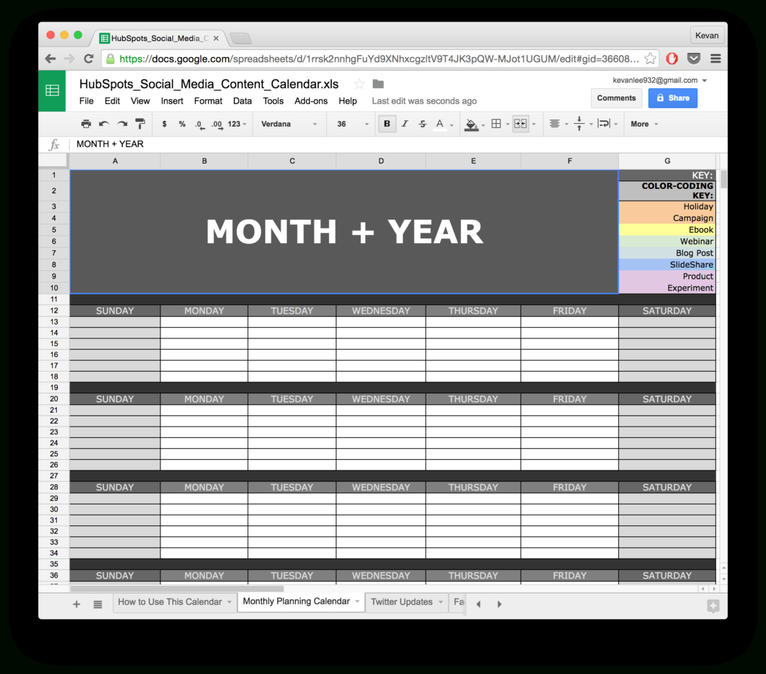 Calendar Templates Excel