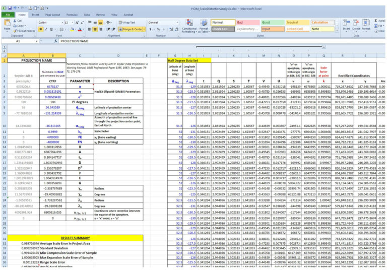 Projection Spreadsheet — Db