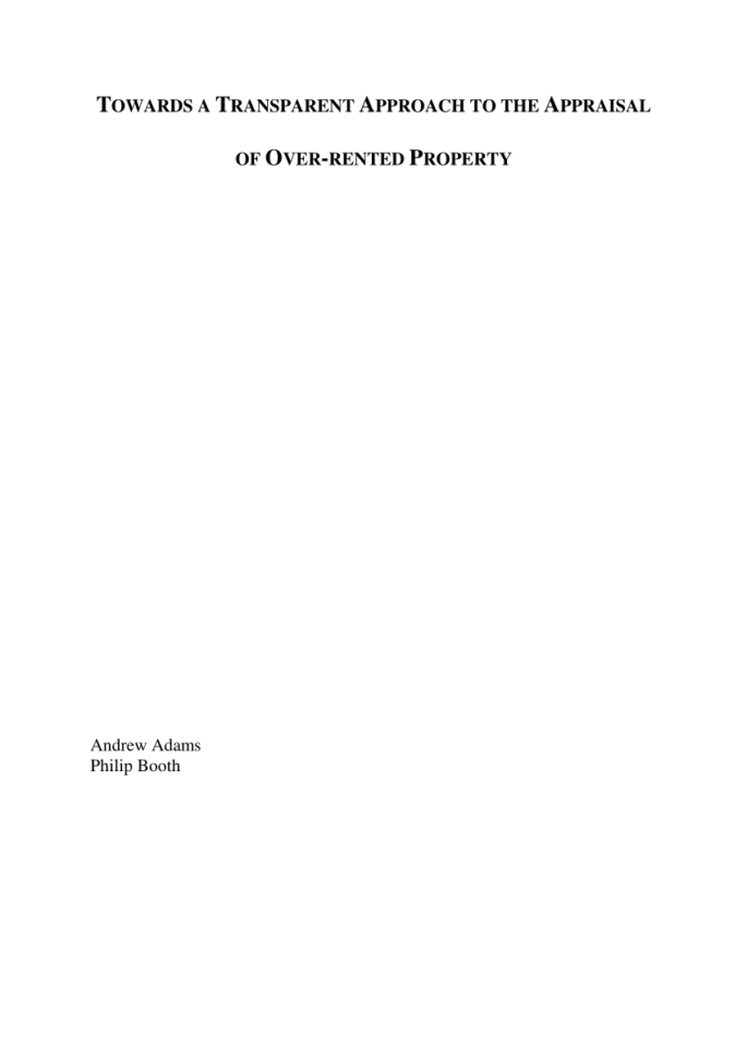 Property Development Appraisal Spreadsheet Inside Pdf History And Development Of Real Estate Investment Property