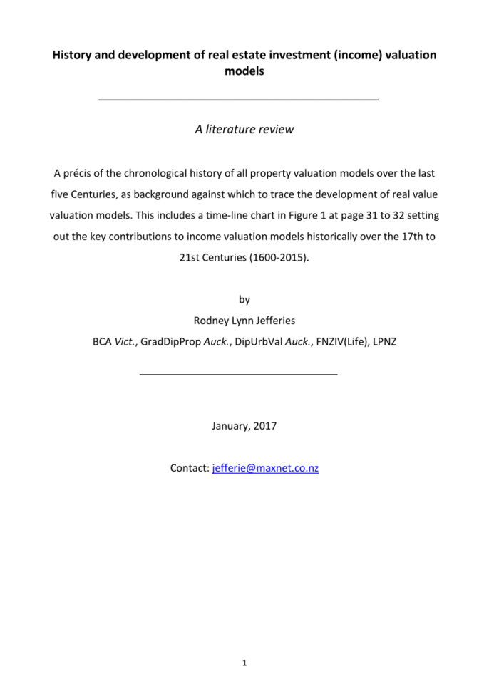 Property Development Appraisal Spreadsheet Intended For Pdf History And Development Of Real Estate Investment Property