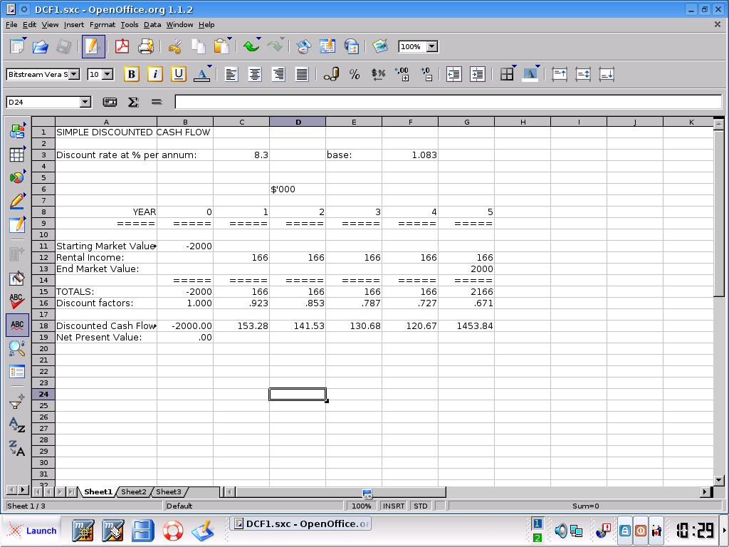 Property Development Cash Flow Spreadsheet With Regard To Discounted Cash Flow  Introductory Course