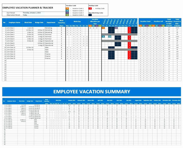 Pto Tracking Spreadsheet Excel Inside Excel Pto Tracker Template Luxury Free Annual Leave 3822