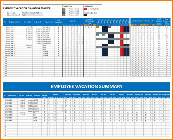 Pto Tracking Spreadsheet intended for Vacation Tracking Spreadsheet Or ...