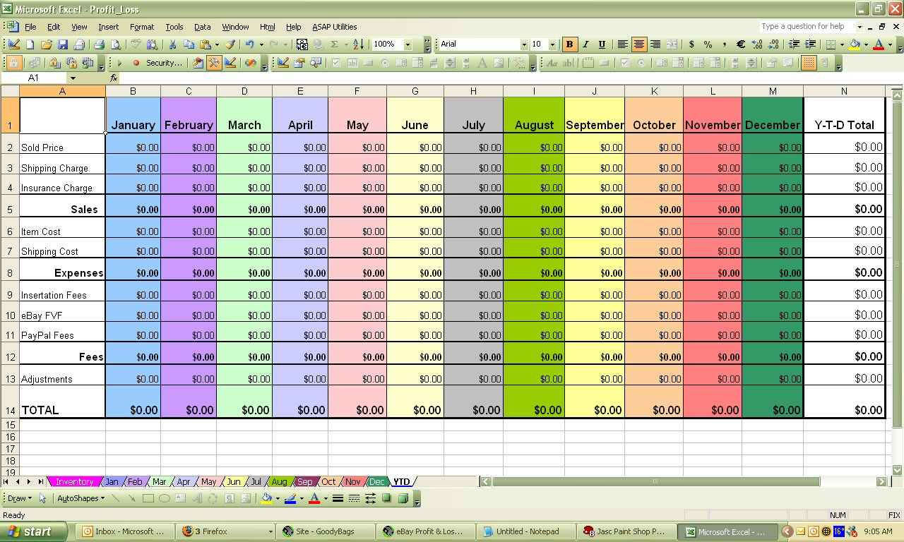 Punters Club Spreadsheet Template Within P And L Spreadsheet  Natural Buff Dog