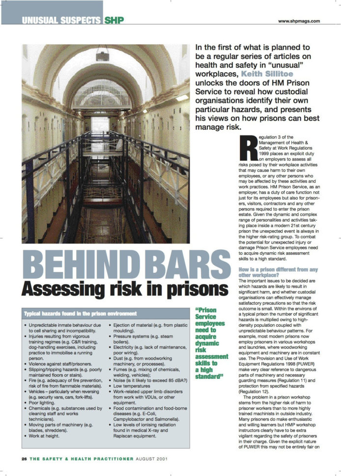 Puwer Risk Assessment Spreadsheet Within Throwback Thursday: Prison Risk Assessments