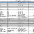 Quantity Takeoff Excel Spreadsheet In Concrete Quantity Takeoff Excel Spreadsheet Templates