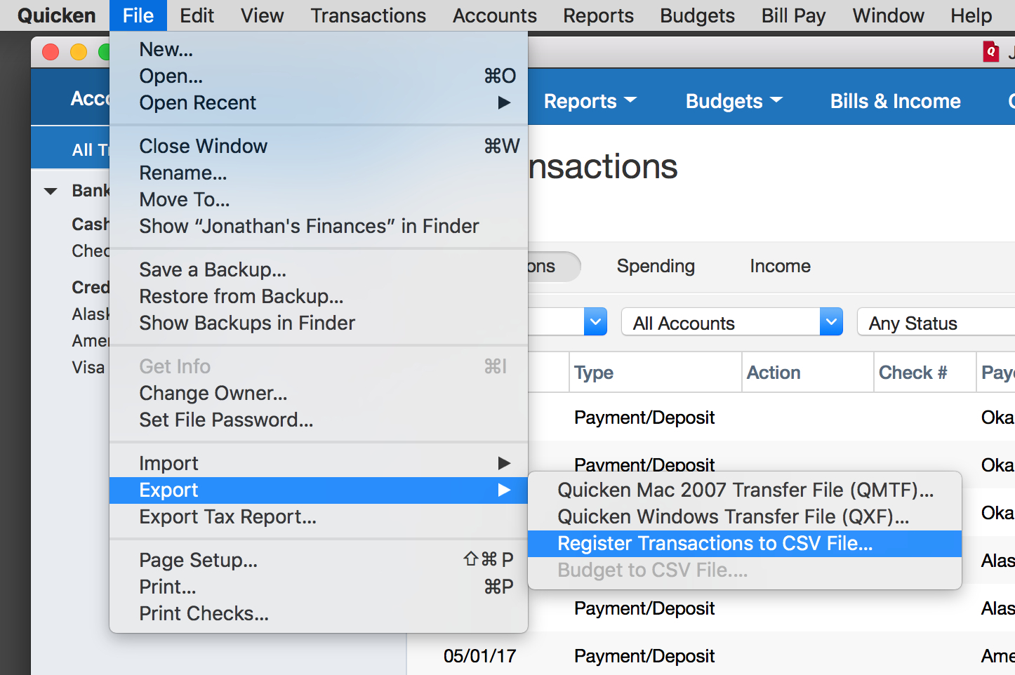 duplicate invoice in quicken home and business 2019