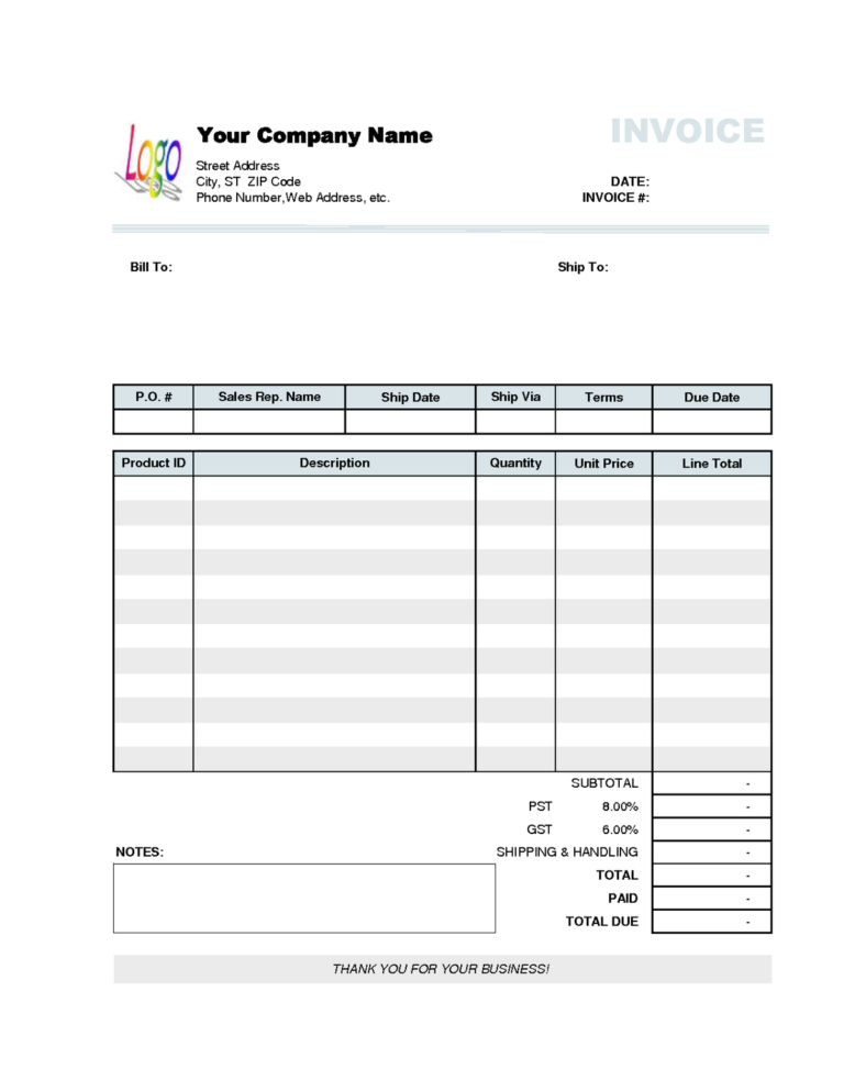 Quotation Spreadsheet Template within Excel Quotation