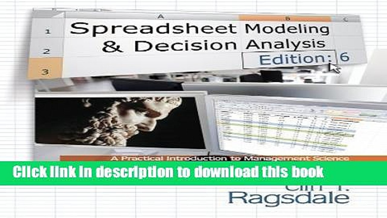 Ragsdale Spreadsheet Modeling Intended For Download]Cliff Ragsdale Spreadsheet Modeling Decision Analysis