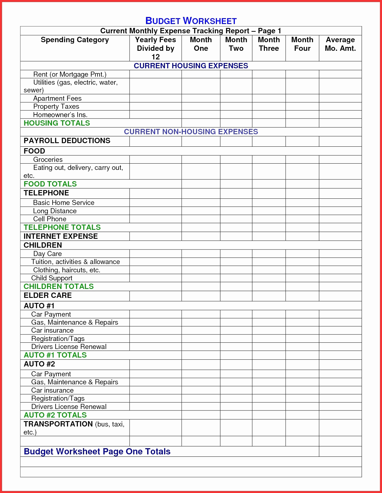 annual property expense report template