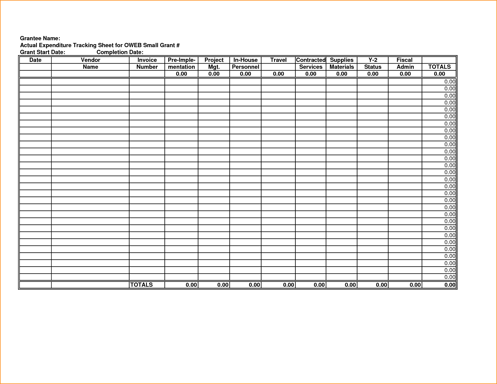 Receipt Tracking Spreadsheet db excel com