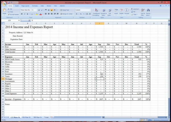 Rent Tracking Spreadsheet regarding Rental Property Expense Tracking ...