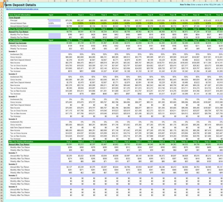 Rental Property Roi Spreadsheet Throughout Rental Property Roi 