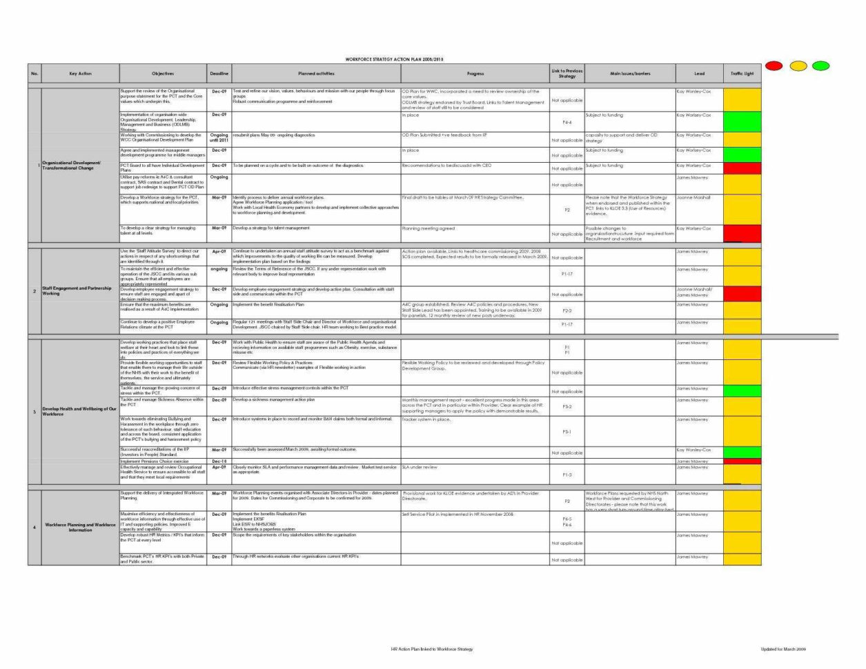 Reporting Requirements Template